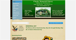 Desktop Screenshot of chesleylib.com