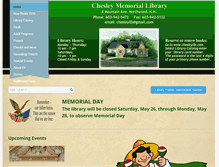 Tablet Screenshot of chesleylib.com